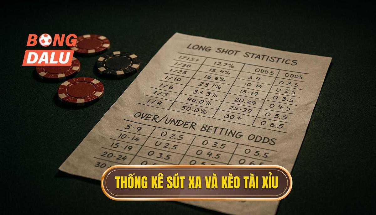 Thống kê Sút Xa và Ảnh hưởng đến Kèo Tài Xỉu (Over_Under)