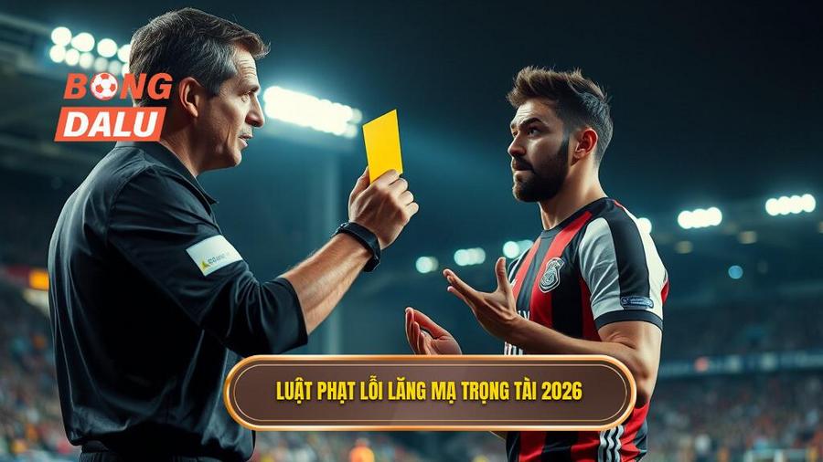 1. Luật phạt lỗi lăng mạ trọng tài 2026