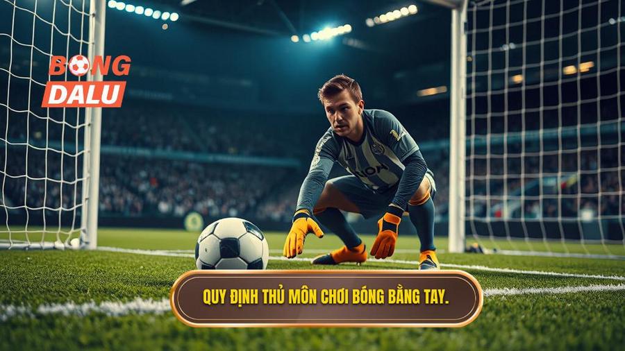 1. Quy định thủ môn chơi bóng bằng tay.