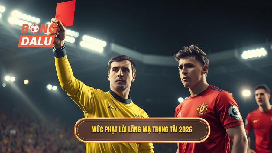 2. Mức phạt lỗi lăng mạ trọng tài 2026