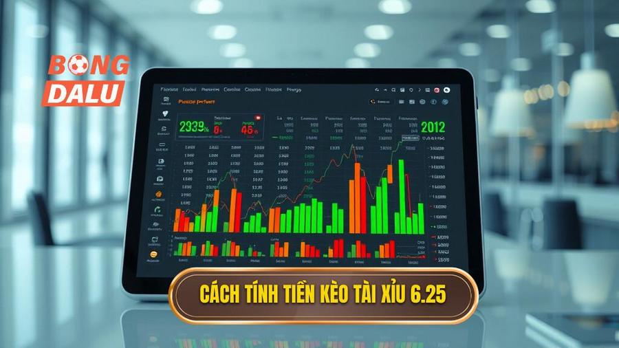 Bảng tính tiền minh họa cho kèo tài xỉu 6.25